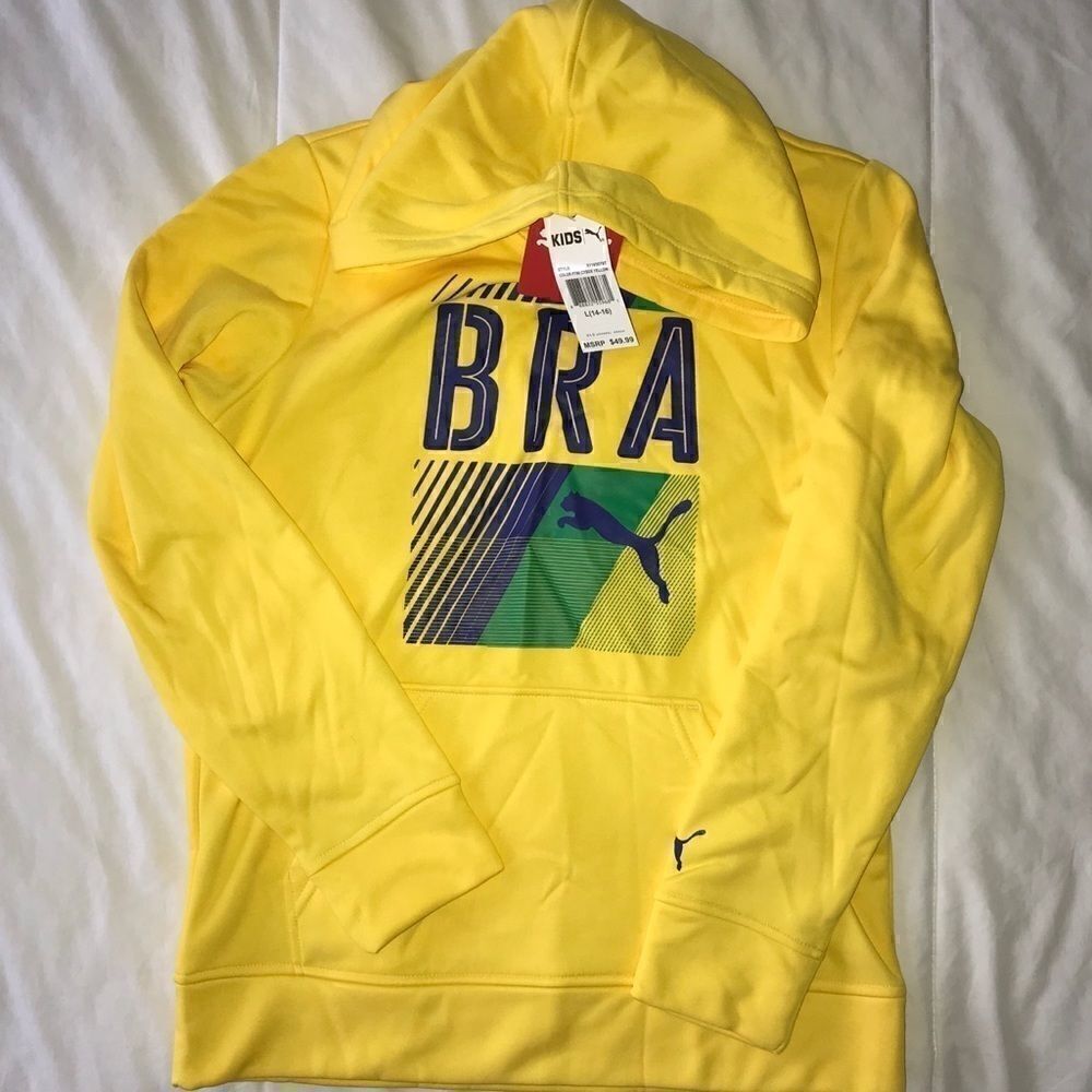 Puma Big Boys Olympic Hoodie and Carry Sack